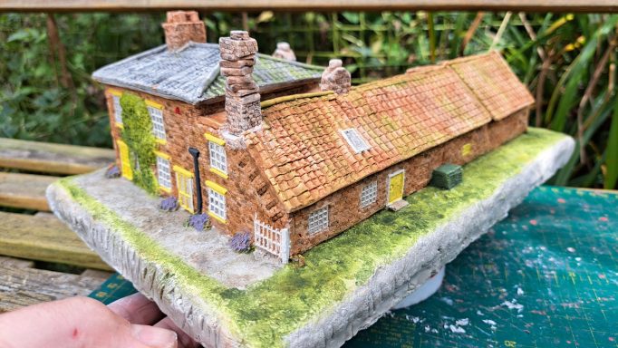 Unique bespoke hand sculpted miniature replica homes and houses