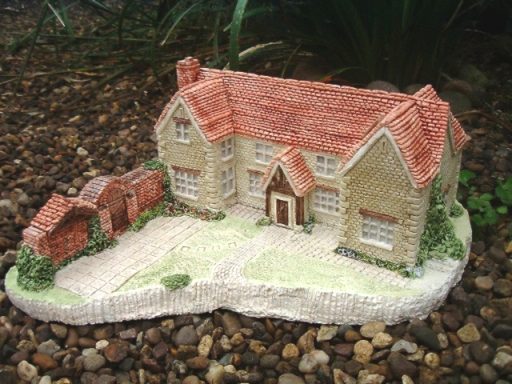 Unique bespoke hand sculpted miniature replica homes and houses