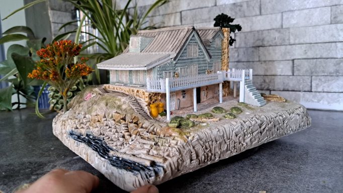 Unique bespoke hand sculpted miniature replica homes and houses