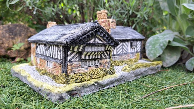 Unique bespoke hand sculpted miniature replica homes and houses