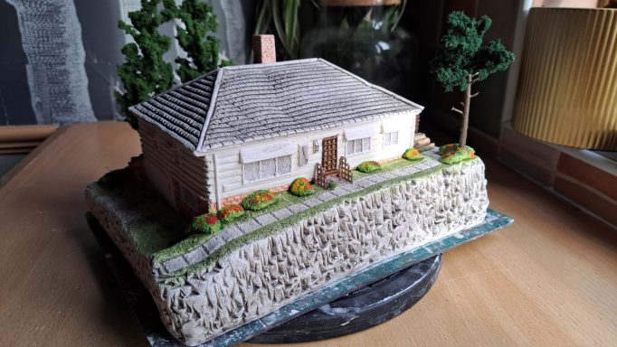 Unique bespoke hand sculpted miniature replica homes and houses
