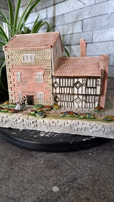 Unique bespoke hand sculpted miniature replica homes houses and wedding venues
