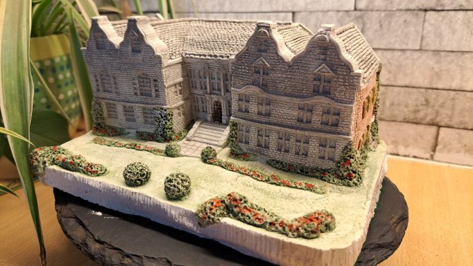 Unique bespoke hand sculpted miniature replica homes houses and wedding venues