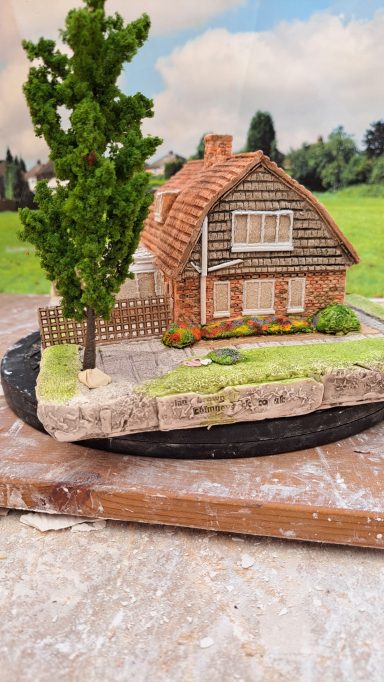 Unique bespoke hand sculpted miniature replica homes and houses