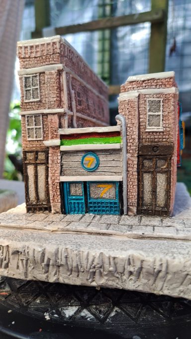 Unique bespoke hand sculpted miniature replica homes and houses